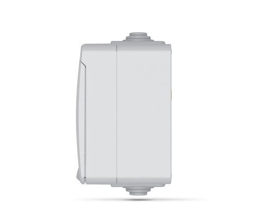 Розетка Videx BINERA IP65 наружная 1ая серая (VF-BNW21-G), изображение 3