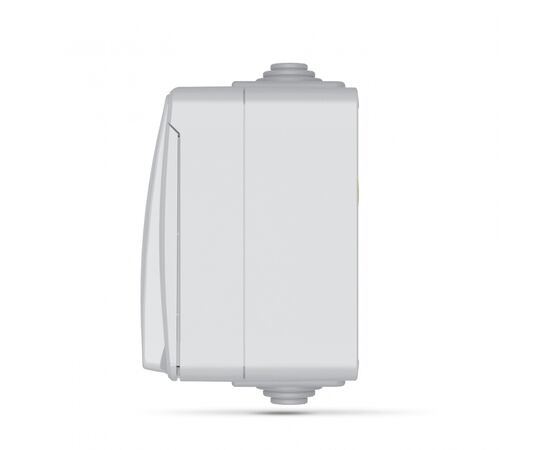 Розетка Videx BINERA IP65 наружная 1ая с заземлением (VF-BNW3-G), изображение 3 Розетка Videx BINERA IP65 наружная 1ая с заземлением (VF-BNW3-G), изображение 3
