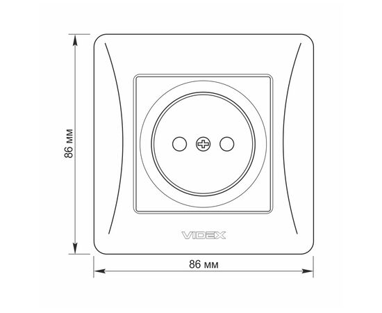 Розетка Videx BINERA 1ая (VF-BNSK1-W), изображение 6 Розетка Videx BINERA 1ая (VF-BNSK1-W), изображение 6