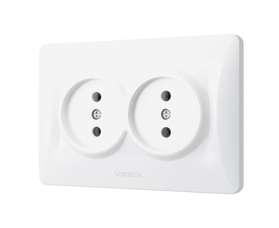 Розетка Videx BINERA 2ая (VF-BNSK2-W), изображение 2 Розетка Videx BINERA 2ая (VF-BNSK2-W), изображение 2