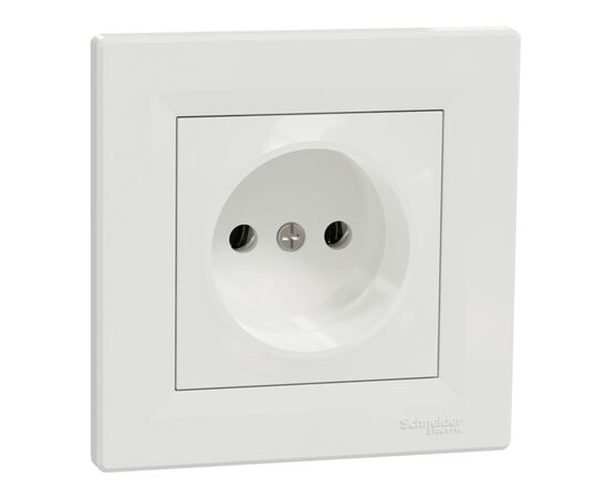 Розетка Schneider Electric ASFORA без заземлення біла (EPH3000121), изображение 2 Розетка Schneider Electric ASFORA без заземлення біла (EPH3000121), изображение 2