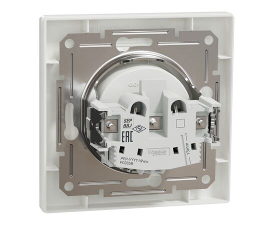 Розетка Schneider Electric ASFORA без заземлення біла (EPH3000121), изображение 7 Розетка Schneider Electric ASFORA без заземлення біла (EPH3000121), изображение 7