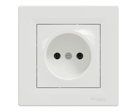 Розетка Schneider Electric ASFORA без заземлення біла (EPH3000121)