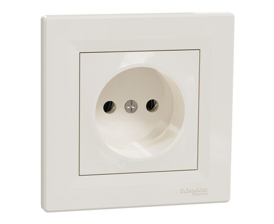 Розетка Schneider Electric ASFORA без заземлення крем (EPH3000123), изображение 2 Розетка Schneider Electric ASFORA без заземлення крем (EPH3000123), изображение 2