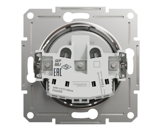 Розетка Schneider Electric ASFORA без заземлення алюм. (EPH3000161), изображение 8 Розетка Schneider Electric ASFORA без заземлення алюм. (EPH3000161), изображение 8