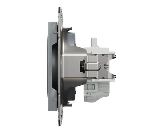 Розетка Schneider Electric ASFORA без заземлення сталь (EPH3000162), изображение 4 Розетка Schneider Electric ASFORA без заземлення сталь (EPH3000162), изображение 4