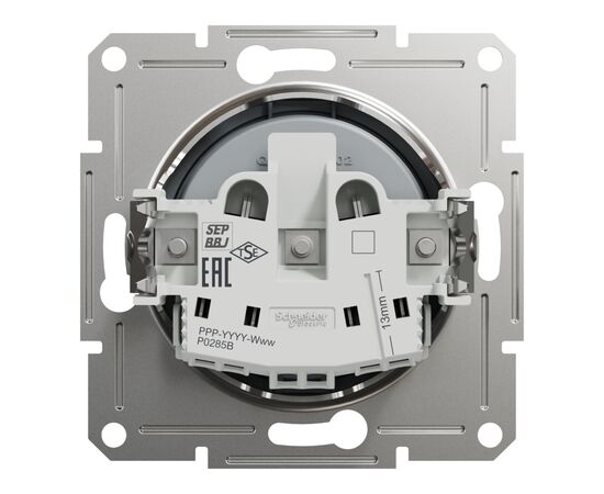 Розетка Schneider Electric ASFORA без заземлення сталь (EPH3000162), изображение 8 Розетка Schneider Electric ASFORA без заземлення сталь (EPH3000162), изображение 8