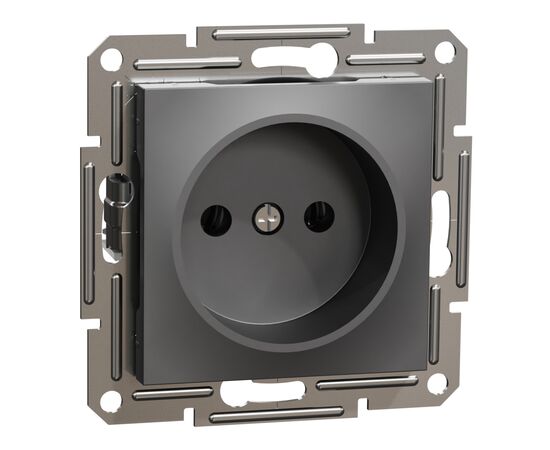 Розетка Schneider Electric ASFORA без заземлення антрацит (EPH3000171), изображение 2 Розетка Schneider Electric ASFORA без заземлення антрацит (EPH3000171), изображение 2