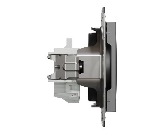 Розетка Schneider Electric ASFORA без заземлення антрацит (EPH3000171), изображение 3 Розетка Schneider Electric ASFORA без заземлення антрацит (EPH3000171), изображение 3