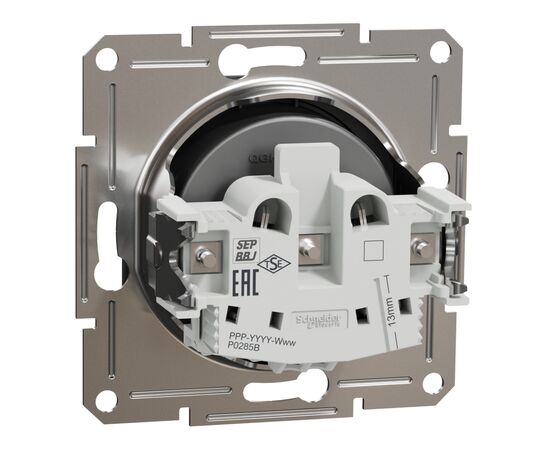 Розетка Schneider Electric ASFORA без заземлення антрацит (EPH3000171), изображение 7 Розетка Schneider Electric ASFORA без заземлення антрацит (EPH3000171), изображение 7