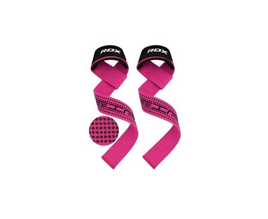 Кистьові лямки RDX S4 Gym Cotton Gel Straps Pink Plus (WAC-S4P+), зображення 4 Кистьові лямки RDX S4 Gym Cotton Gel Straps Pink Plus (WAC-S4P+), зображення 4