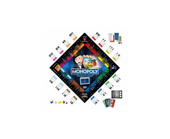 Настольная игра Hasbro Монополия Бонусы без границ - украинская версия (E8978), изображение 2 Настольная игра Hasbro Монополия Бонусы без границ - украинская версия (E8978), изображение 2