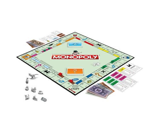 Настільна гра Hasbro Класична Монополія українська версія (C1009), зображення 2 Настільна гра Hasbro Класична Монополія українська версія (C1009), зображення 2