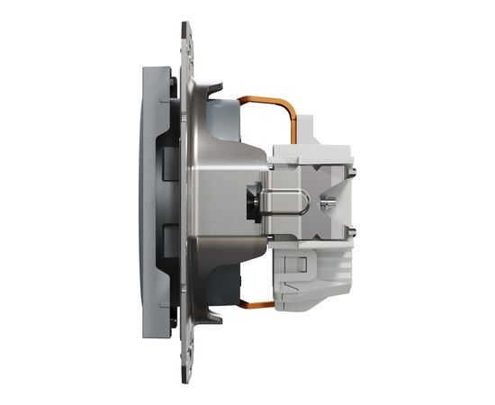 Розетка Schneider Electric ASFORA сталь (EPH2900162), изображение 4 Розетка Schneider Electric ASFORA сталь (EPH2900162), изображение 4