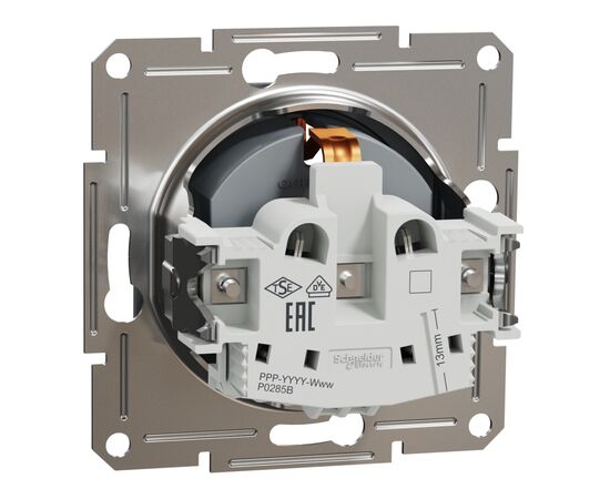 Розетка Schneider Electric ASFORA сталь (EPH2900162), изображение 7 Розетка Schneider Electric ASFORA сталь (EPH2900162), изображение 7