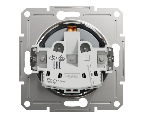 Розетка Schneider Electric ASFORA сталь (EPH2900162), изображение 8 Розетка Schneider Electric ASFORA сталь (EPH2900162), изображение 8