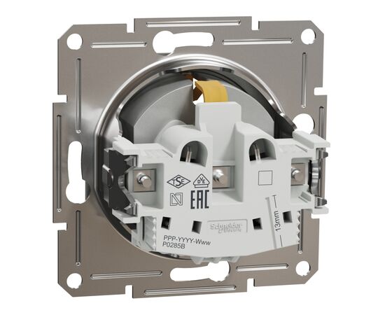 Розетка Schneider Electric ASFORA зі штор. алюміній (EPH2900261), изображение 7 Розетка Schneider Electric ASFORA зі штор. алюміній (EPH2900261), изображение 7