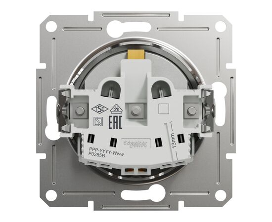 Розетка Schneider Electric ASFORA зі штор. алюміній (EPH2900261), изображение 8 Розетка Schneider Electric ASFORA зі штор. алюміній (EPH2900261), изображение 8