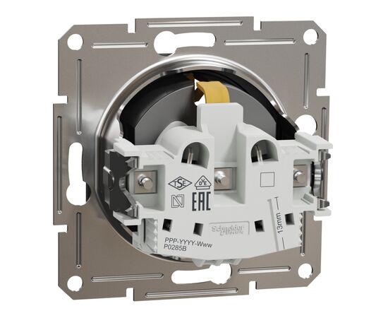 Розетка Schneider Electric ASFORA со штор. антрацит (EPH2900271), изображение 7 Розетка Schneider Electric ASFORA со штор. антрацит (EPH2900271), изображение 7
