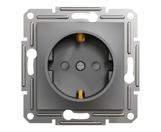 Розетка Schneider Electric ASFORA со штор. антрацит (EPH2900271)