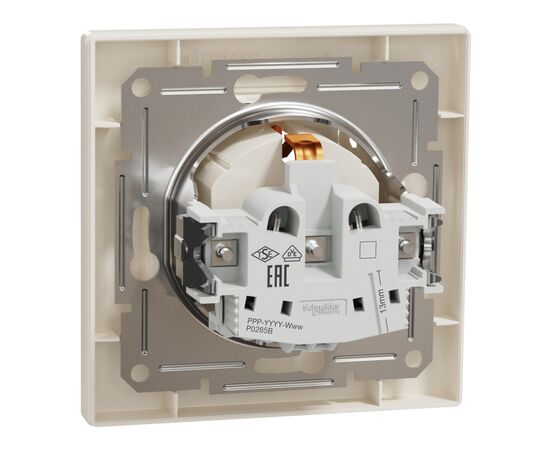 Розетка Schneider Electric ASFORA з кришкою, крем (EPH3100123), изображение 7 Розетка Schneider Electric ASFORA з кришкою, крем (EPH3100123), изображение 7