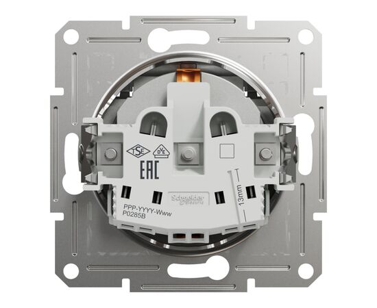 Розетка Schneider Electric ASFORA з кришкою, алюміній (EPH3100161), изображение 8 Розетка Schneider Electric ASFORA з кришкою, алюміній (EPH3100161), изображение 8