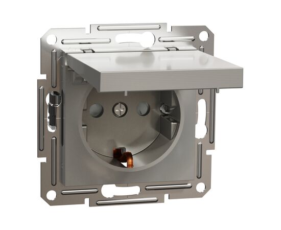 Розетка Schneider Electric ASFORA з кришкою, бронза (EPH3100169), изображение 2 Розетка Schneider Electric ASFORA з кришкою, бронза (EPH3100169), изображение 2