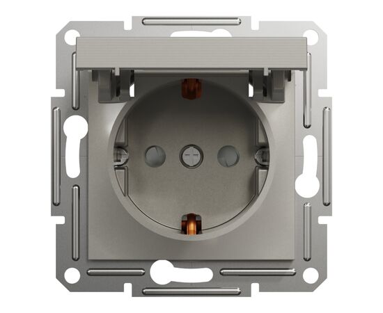 Розетка Schneider Electric ASFORA з кришкою, бронза (EPH3100169)
