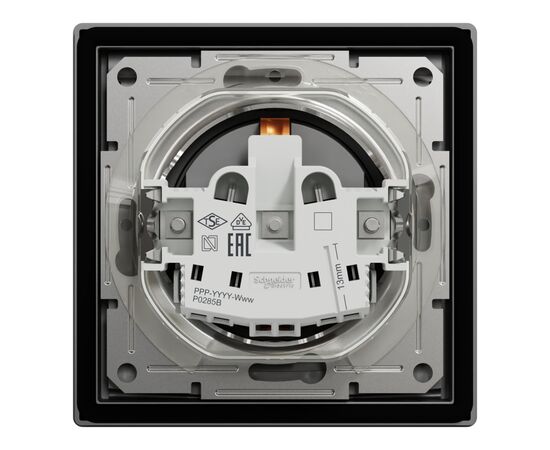 Розетка Schneider Electric ASFORA IP44, антрацит (EPH3100371), изображение 8 Розетка Schneider Electric ASFORA IP44, антрацит (EPH3100371), изображение 8