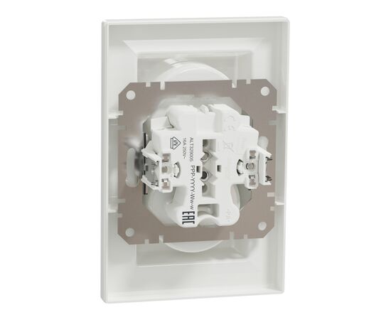 Розетка Schneider Electric ASFORA без заземления двойная белая (EPH9700121), изображение 7 Розетка Schneider Electric ASFORA без заземления двойная белая (EPH9700121), изображение 7