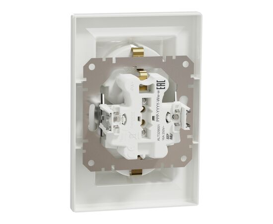 Розетка Schneider Electric ASFORA с заземлением двойная белая 16А (EPH9900121), изображение 7 Розетка Schneider Electric ASFORA с заземлением двойная белая 16А (EPH9900121), изображение 7