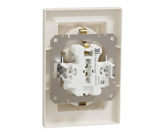 Розетка Schneider Electric ASFORA с заземлением двойная крем 16А (EPH9900123), изображение 7 Розетка Schneider Electric ASFORA с заземлением двойная крем 16А (EPH9900123), изображение 7