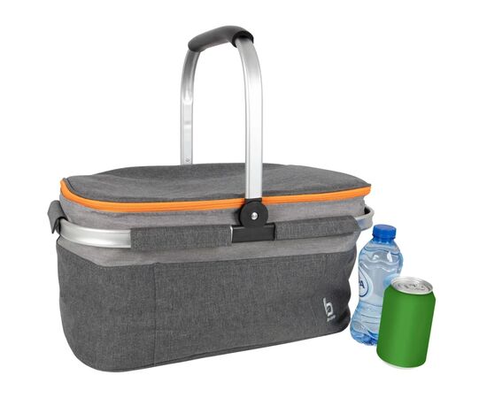 Термосумка Bo-Camp Cooler Basket 26 Liters Grey (6702978) (DAS303299), изображение 3 Термосумка Bo-Camp Cooler Basket 26 Liters Grey (6702978) (DAS303299), изображение 3