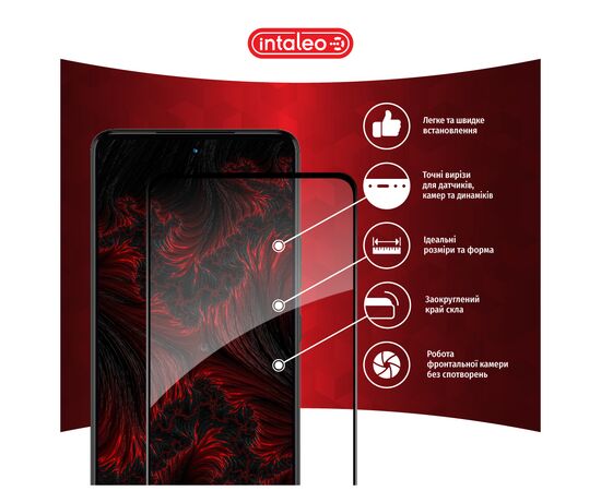 Стекло защитное Intaleo Full Glue Moto G72 Black (1283126582998), изображение 3 Стекло защитное Intaleo Full Glue Moto G72 Black (1283126582998), изображение 3