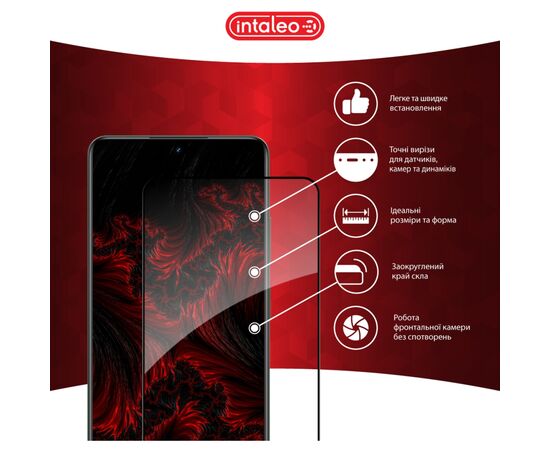 Стекло защитное Intaleo Full Glue Realme 12+ Black (1283126592485), изображение 3 Стекло защитное Intaleo Full Glue Realme 12+ Black (1283126592485), изображение 3