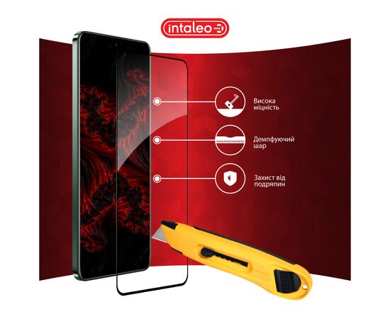 Стекло защитное Intaleo Full Glue Realme 12+ Black (1283126592485), изображение 5 Стекло защитное Intaleo Full Glue Realme 12+ Black (1283126592485), изображение 5
