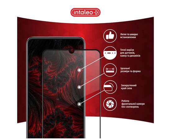 Стекло защитное Intaleo Full Glue RealMe C53 Black (1283126577833), изображение 3 Стекло защитное Intaleo Full Glue RealMe C53 Black (1283126577833), изображение 3