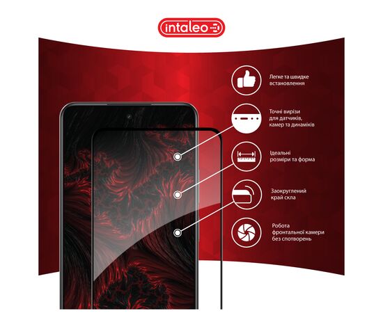 Стекло защитное Intaleo Full Glue Realme C75 Black (1283126608186), изображение 3 Стекло защитное Intaleo Full Glue Realme C75 Black (1283126608186), изображение 3