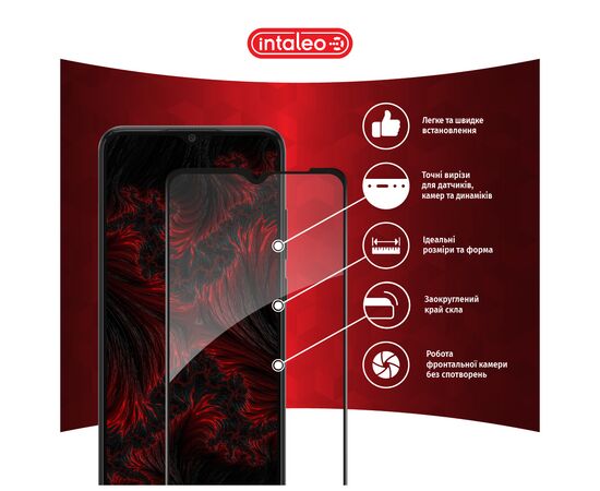 Стекло защитное Intaleo Full Glue Samsung A03 Black (1283126521638), изображение 3 Стекло защитное Intaleo Full Glue Samsung A03 Black (1283126521638), изображение 3