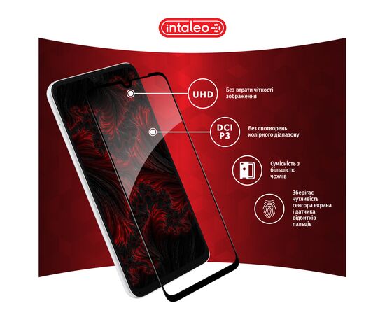 Скло захисне Intaleo Full Glue Samsung A05 Black (1283126578328), зображення 4 Скло захисне Intaleo Full Glue Samsung A05 Black (1283126578328), зображення 4