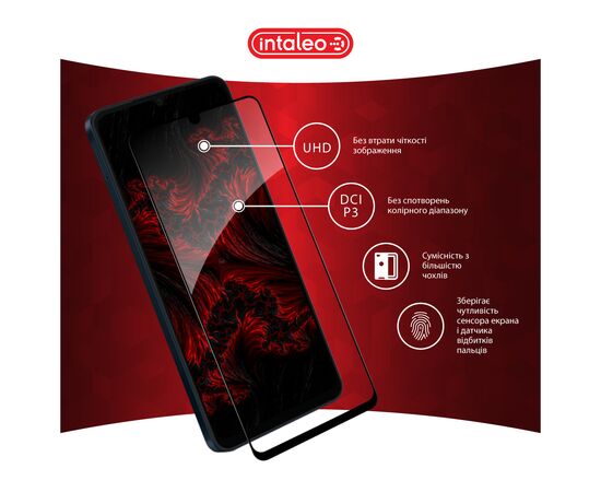 Скло захисне Intaleo Full Glue Samsung A06 Black (1283126598708), зображення 4 Скло захисне Intaleo Full Glue Samsung A06 Black (1283126598708), зображення 4