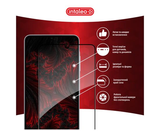 Скло захисне Intaleo Full Glue Samsung A06 5G Black (1283126613012), зображення 3 Скло захисне Intaleo Full Glue Samsung A06 5G Black (1283126613012), зображення 3