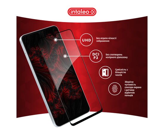 Скло захисне Intaleo Full Glue Samsung A06 5G Black (1283126613012), зображення 4 Скло захисне Intaleo Full Glue Samsung A06 5G Black (1283126613012), зображення 4