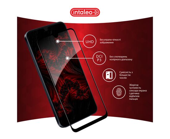 Стекло защитное Intaleo Full Glue Samsung A16 Black (1283126598715), изображение 4 Стекло защитное Intaleo Full Glue Samsung A16 Black (1283126598715), изображение 4