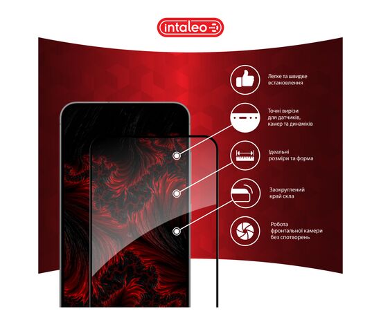 Стекло защитное Intaleo Full Glue Samsung S24 FE Black (1283126594854), изображение 3 Стекло защитное Intaleo Full Glue Samsung S24 FE Black (1283126594854), изображение 3