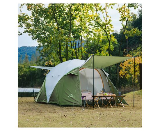 Намет Naturehike KOTA 4 CNK2450WS041, темно-зелений (6927595777886), зображення 5 Намет Naturehike KOTA 4 CNK2450WS041, темно-зелений (6927595777886), зображення 5