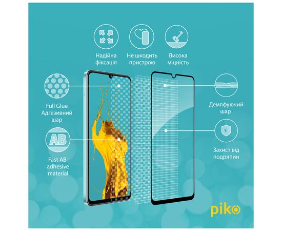 Стекло защитное Piko Full Glue RealMe C51 Black (1283126582851), изображение 3 Стекло защитное Piko Full Glue RealMe C51 Black (1283126582851), изображение 3