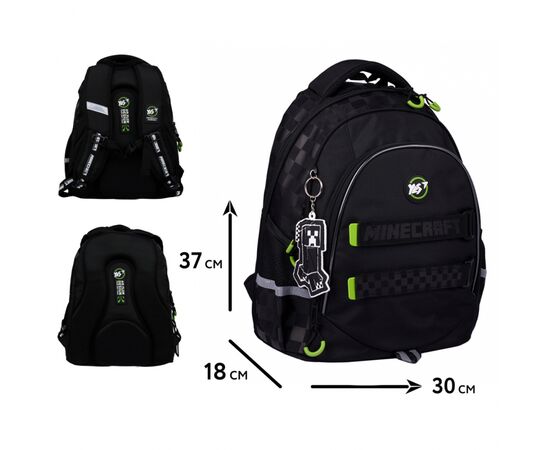 Рюкзак шкільний Yes Minecraft Teen TS-52 (559944), зображення 2 Рюкзак шкільний Yes Minecraft Teen TS-52 (559944), зображення 2