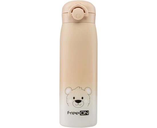 Поильник-непроливайка FreeON термопляшка бежева 480 мл (380708), изображение 2 Поильник-непроливайка FreeON термопляшка бежева 480 мл (380708), изображение 2