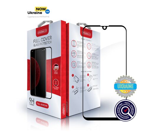 Скло захисне Intaleo Full Glue Glass Samsung A50 Black (1283126491641)